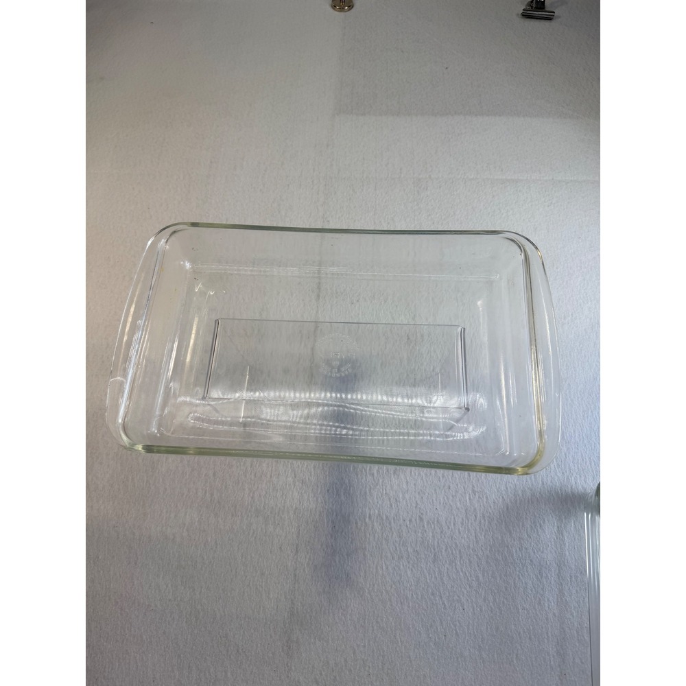 Pyrex 232 Clear Glass Rectangular Baking Dish 1.5 Quart Vintage Made in USA